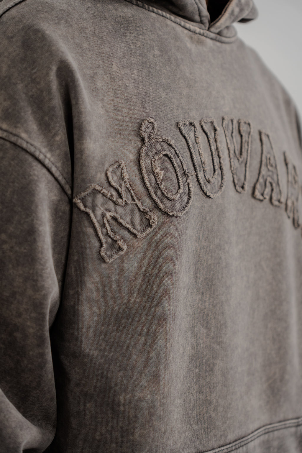 NOUVARK Washed Distressed Hoodie