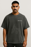 NÓUVARK Oversized Vintage-Washed T-Shirt