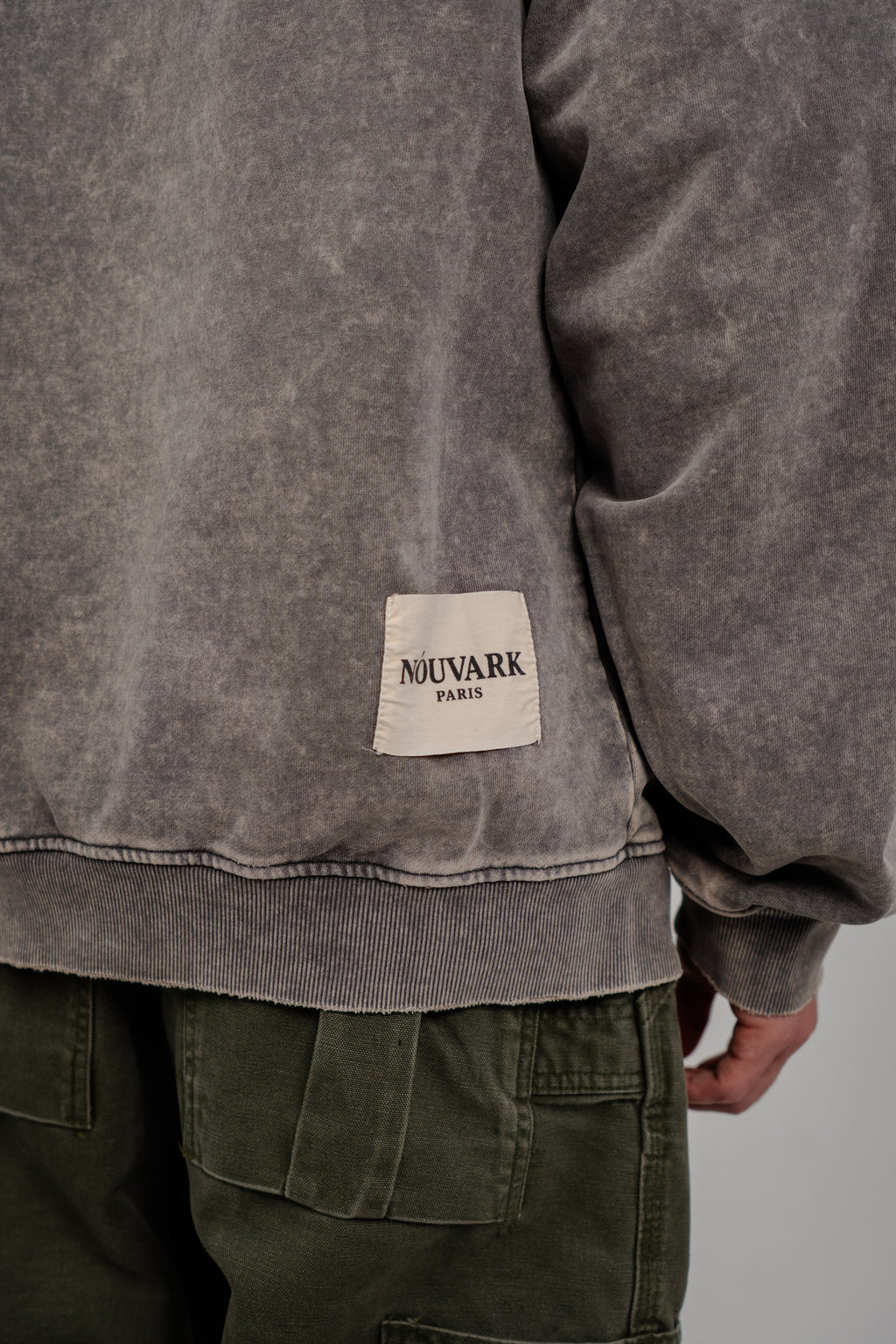 NOUVARK Washed Distressed Hoodie