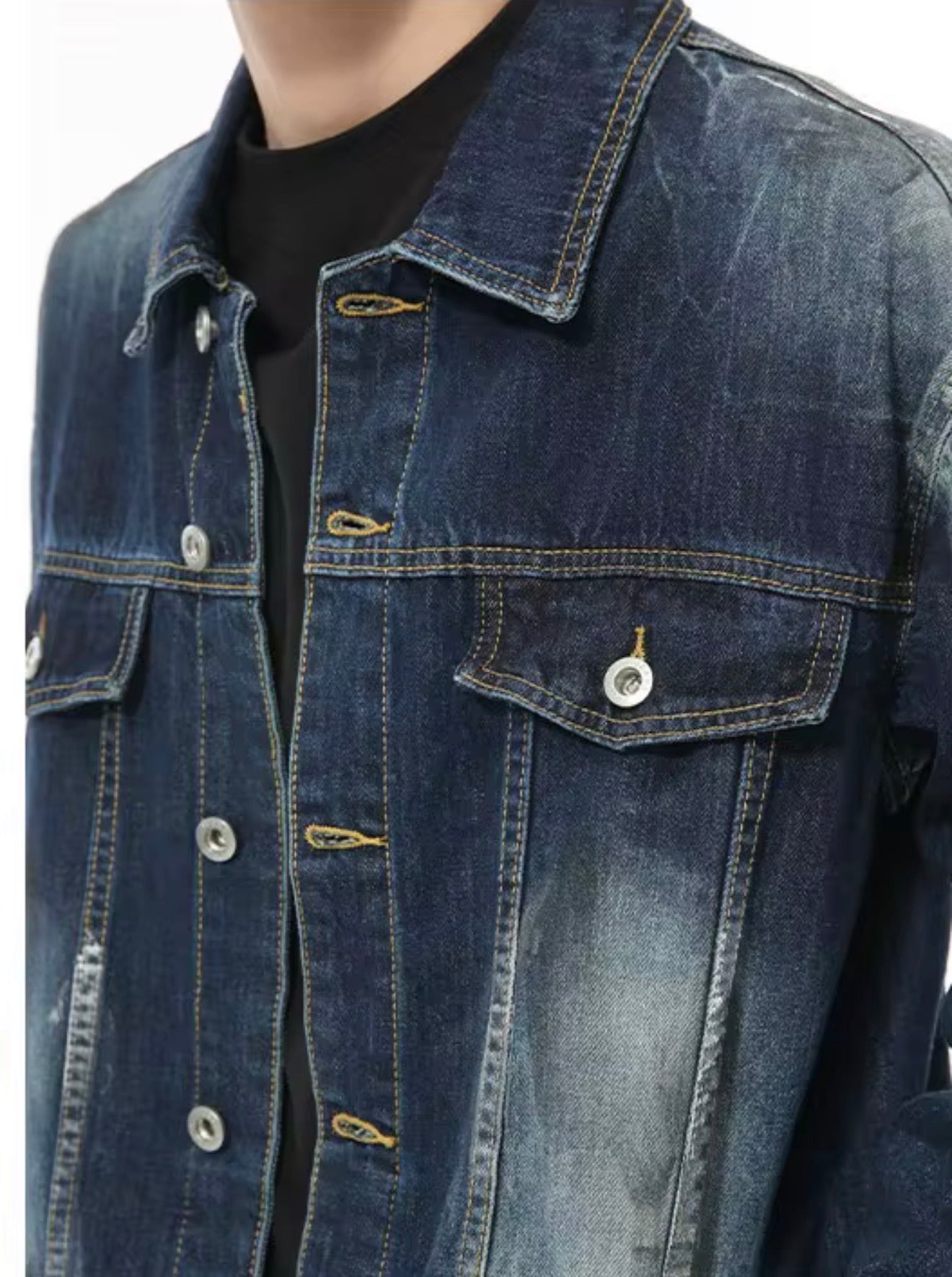 NOUVARK® Washed Indigo Denim Jacket