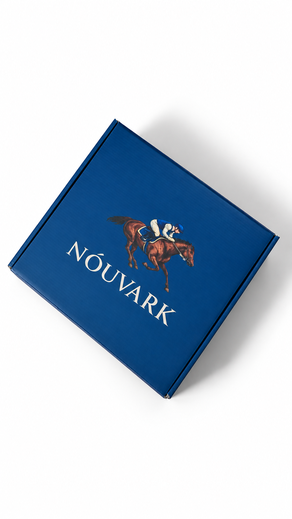 NOUVARK Horse Racing Jacquard Knit Polo (Crop Fit)