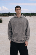 NOUVARK Washed Distressed Hoodie