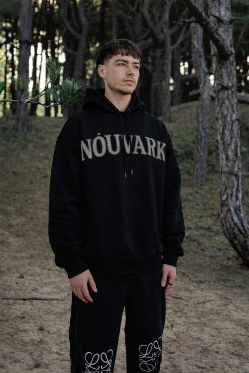 NOUVARK Arch Logo Hoodie — Black