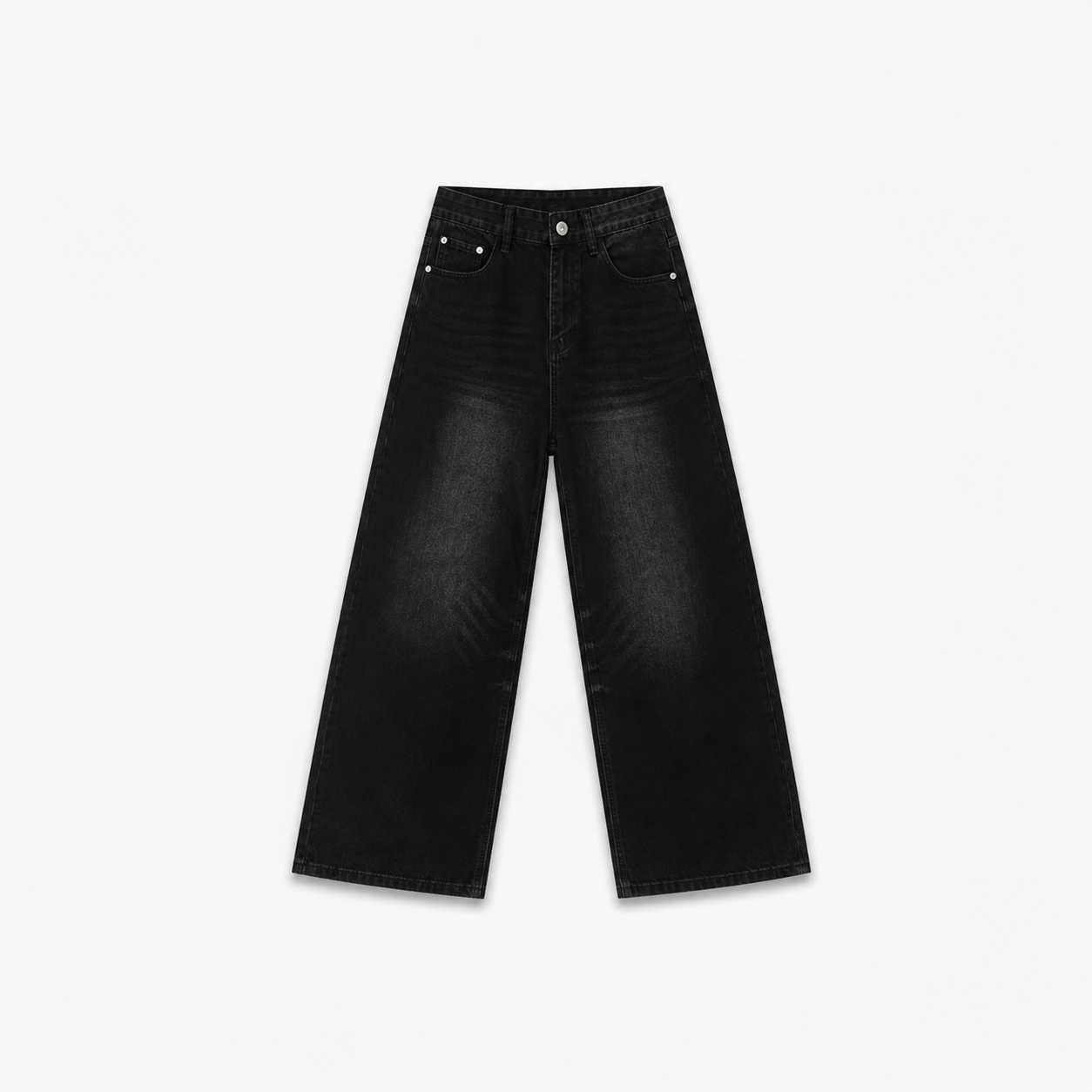 NOUVARK® Core Baggy Denim – Washed Black