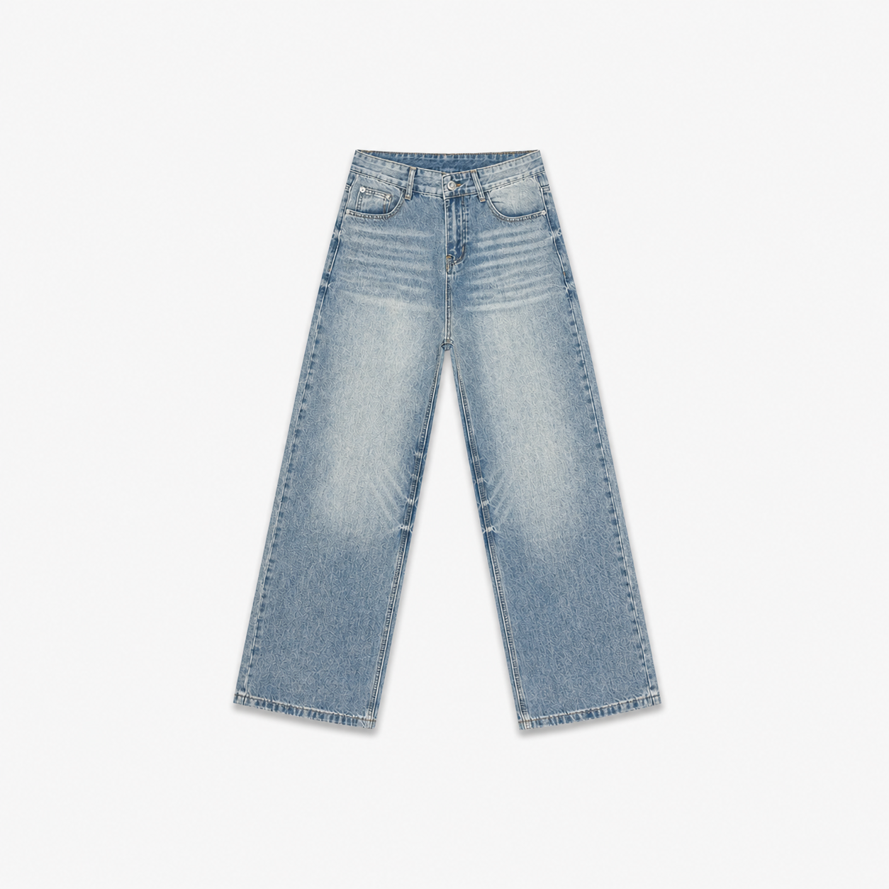 NOUVARK® Vintage Baggy Denim – Sky Fade Wash